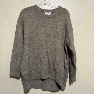 Old Navy Tan Cocoon Tunic Tight Knit Heavy Sweater
